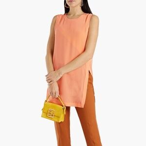 Equipment Washed Silk Sleeveless Tunic, Size S